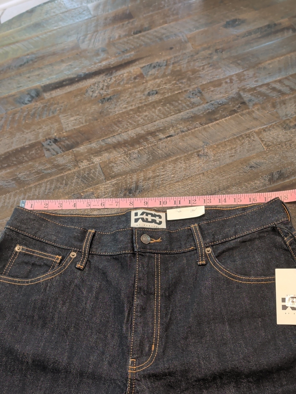 NWT- KBB by Kahlana Dark Wash (Kahlana) Barrel Jeans - Picture 7 of 9